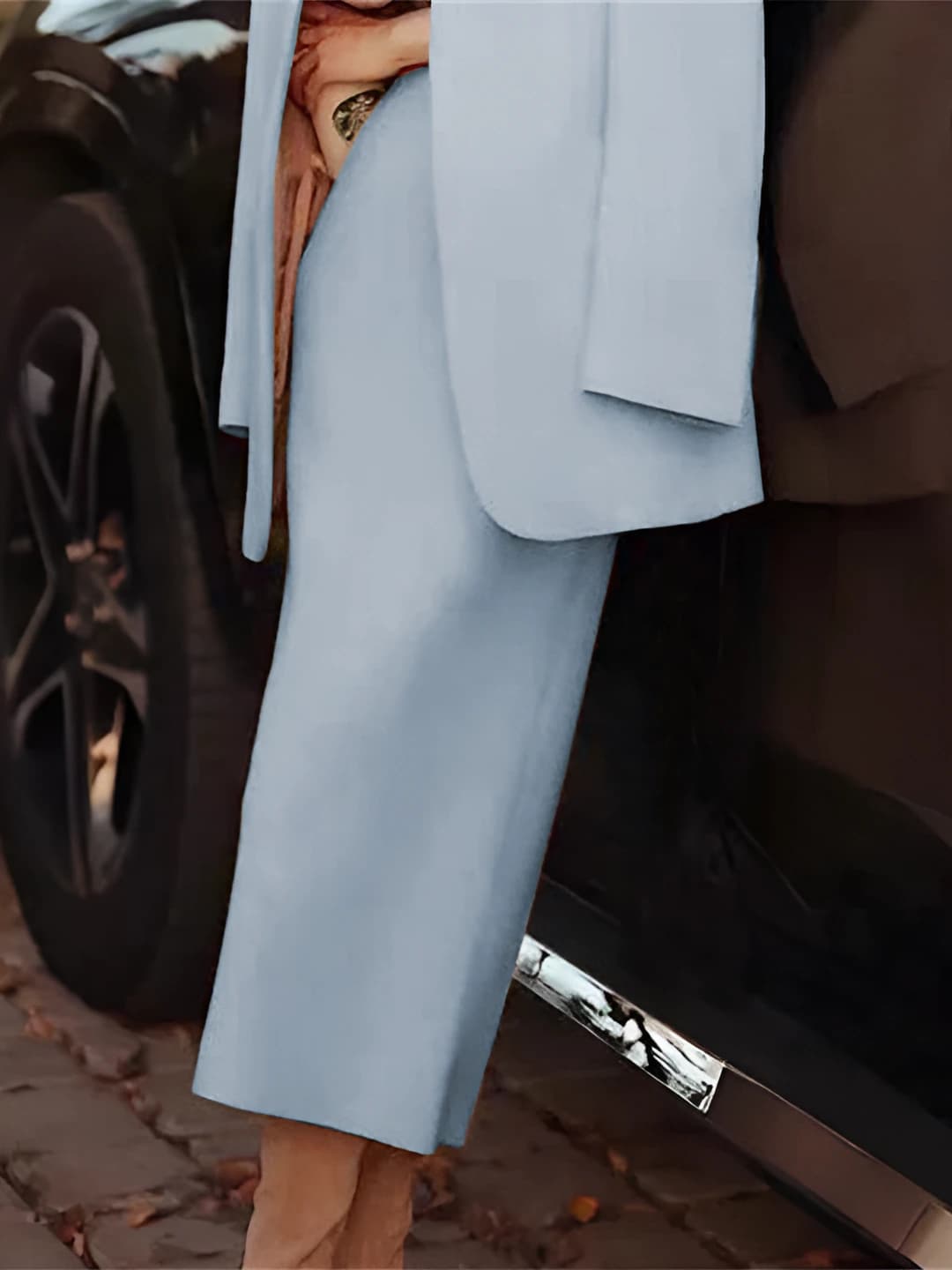 Blue skirt