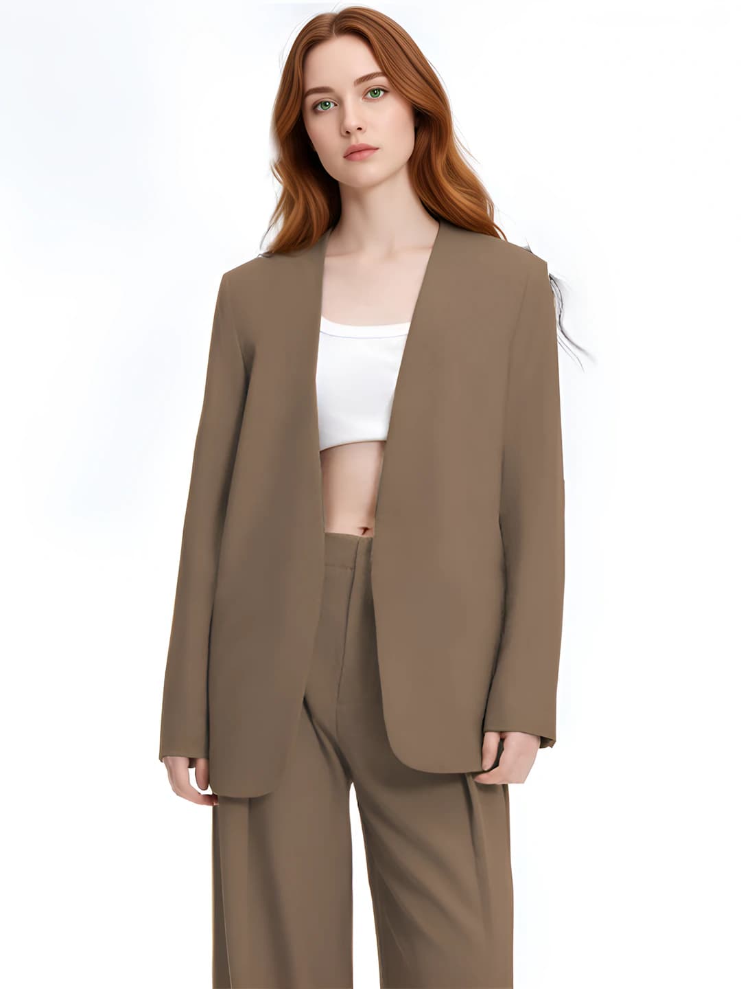 Khaki [pants+suit]