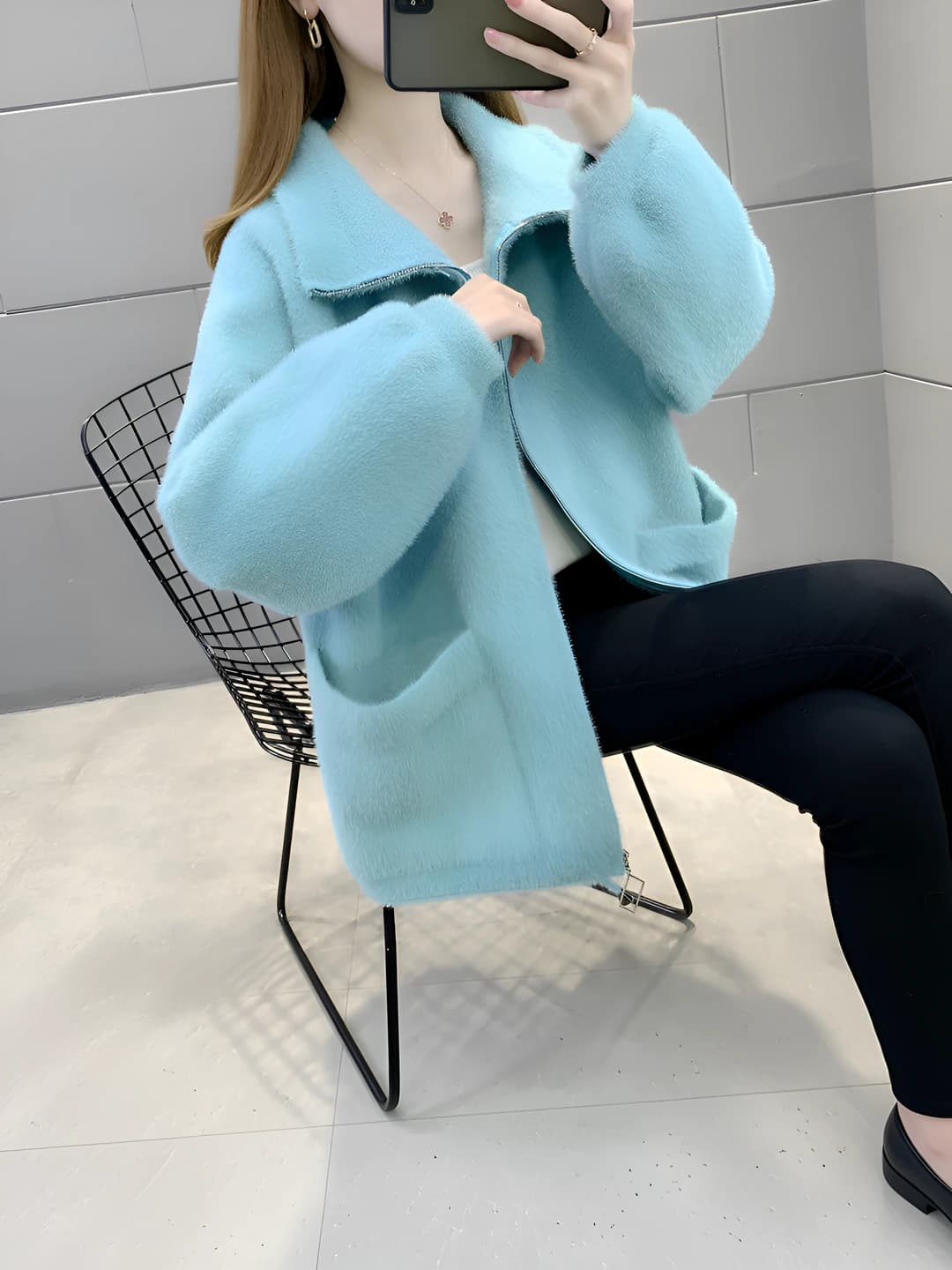 Soft milk blue
