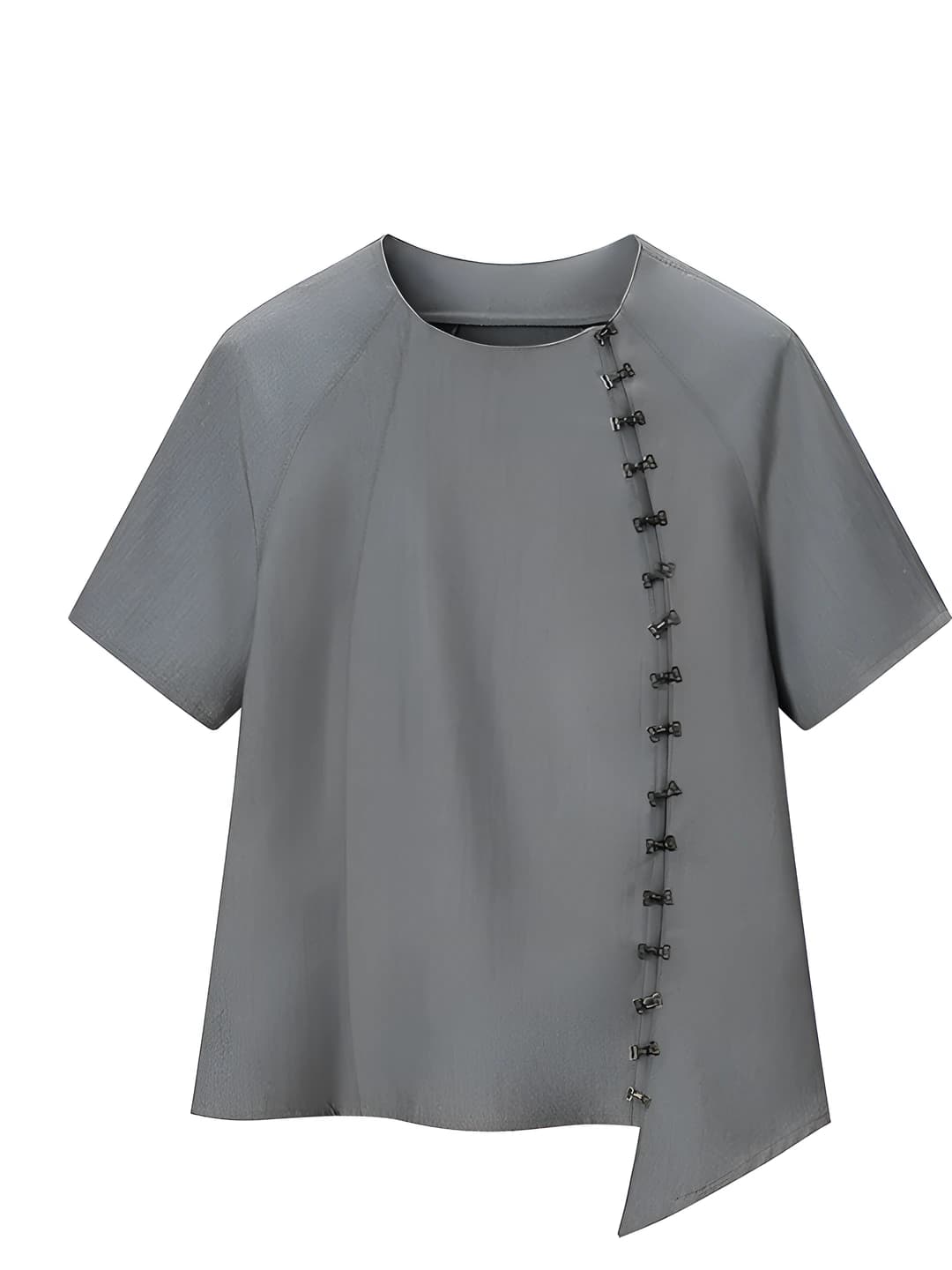 Ayollar uchun kalta yengli tanaga yopishgan futbolka, 3D naqshli, dumaloq yoqa, bo'sh (oversize) kesim, 80%–90% poliester, ko'cha uslubida