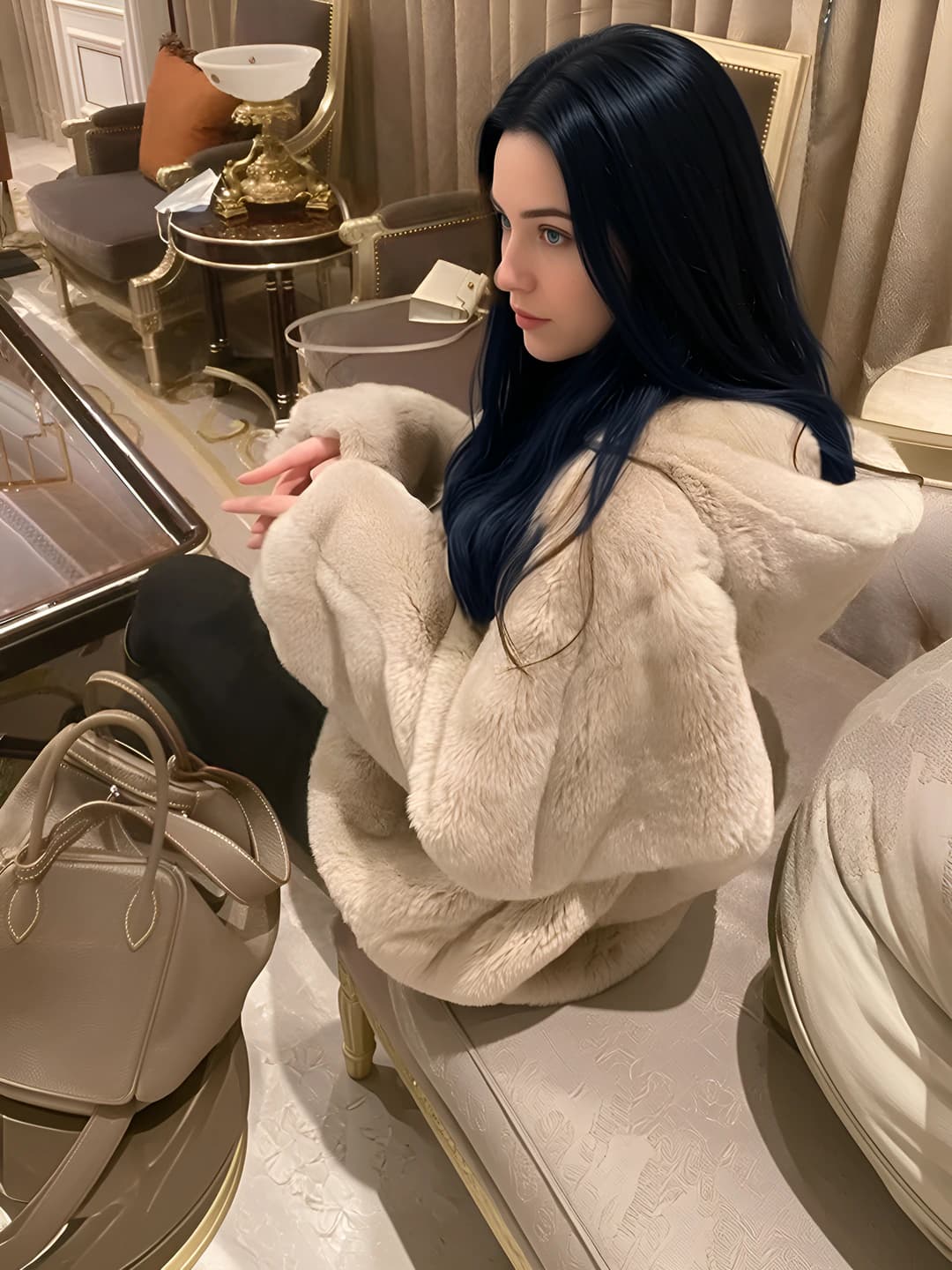 Абрикосовый, капюшон