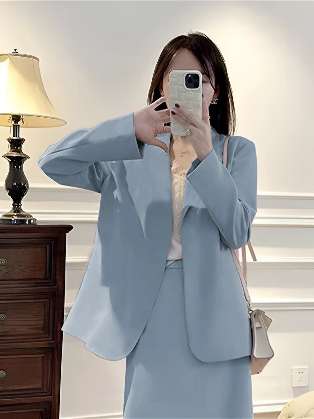 Blue [dress + suit]