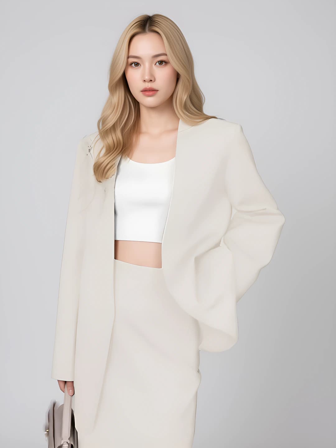 White and Off-White dress suit