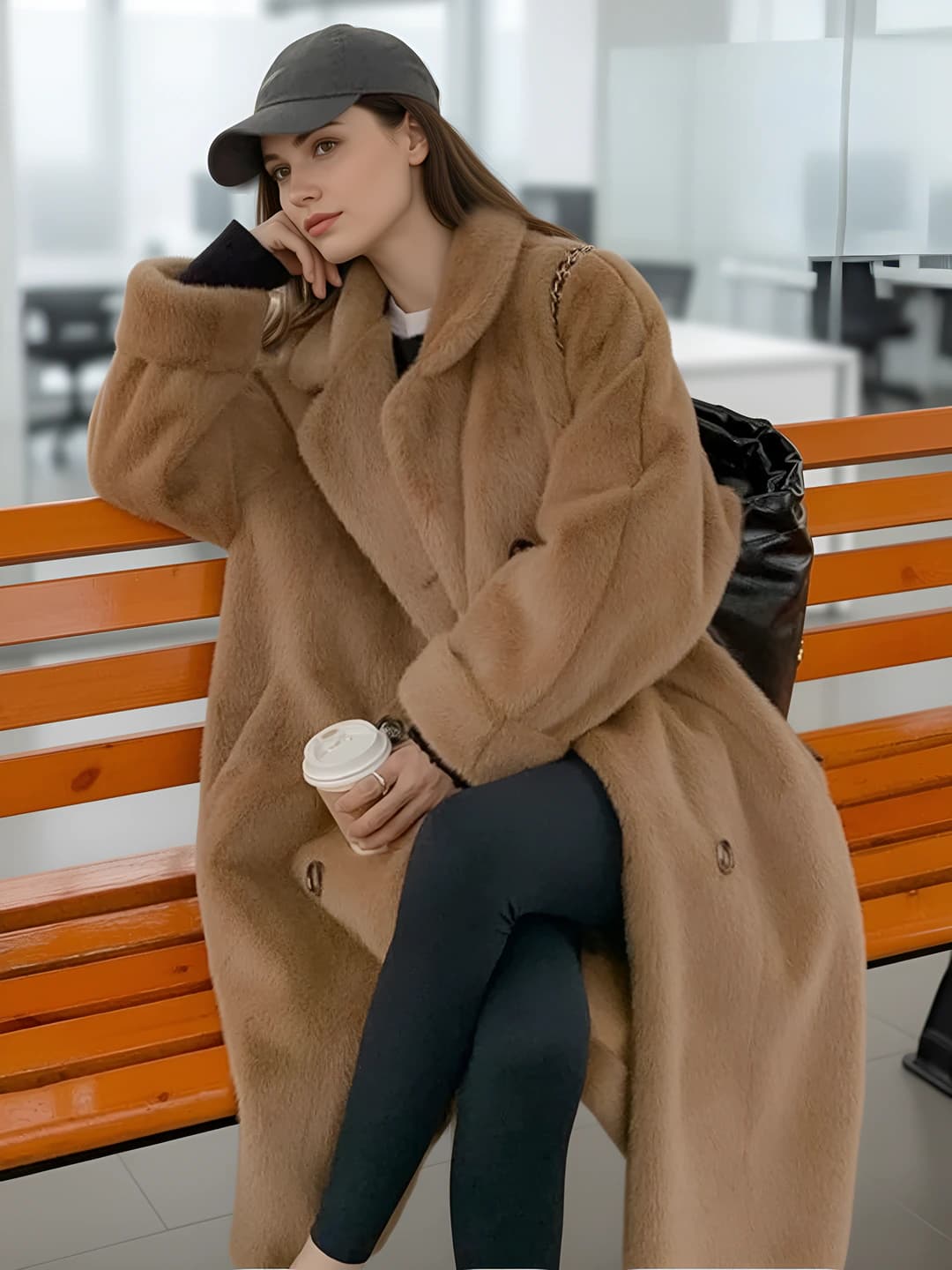 Коричневый, утеплённый