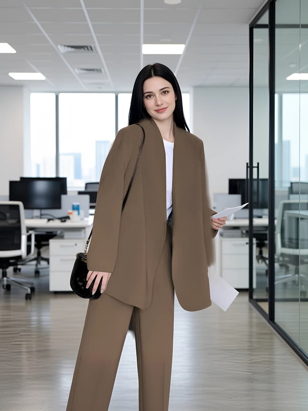 Khaki [pants+suit]