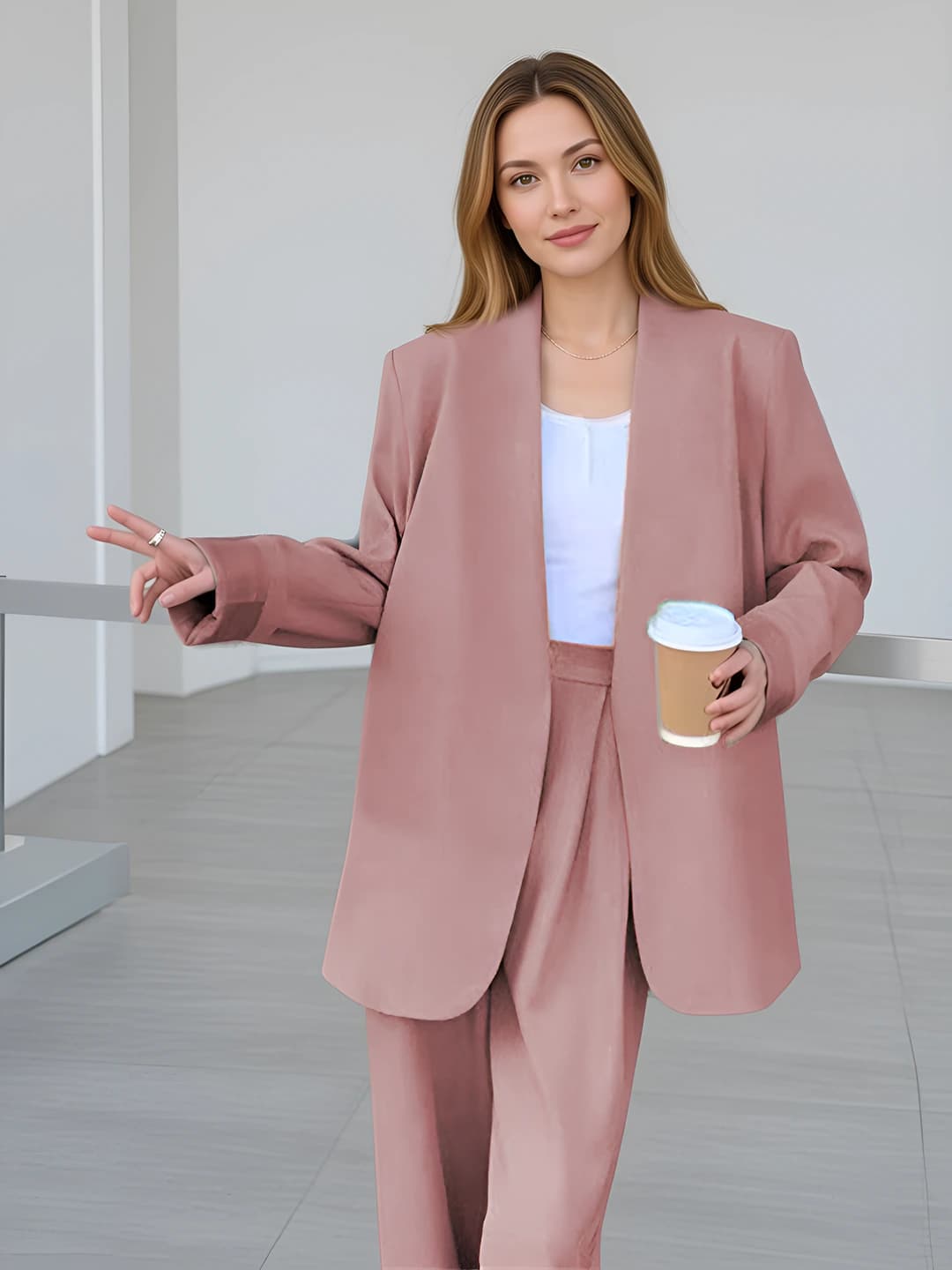 Pink suit