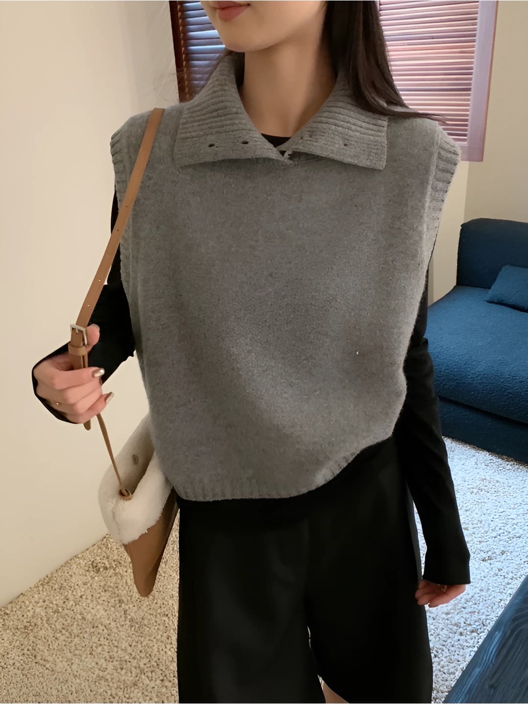 Grey vest
