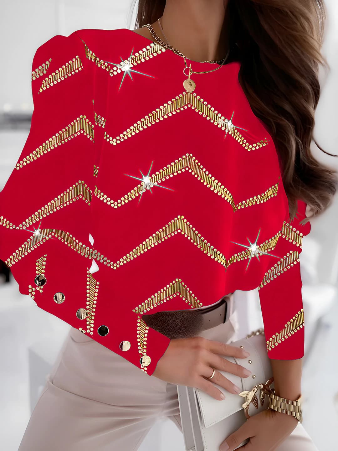 Red gold stripes