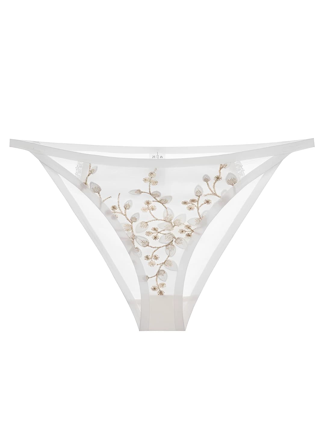 Women's low waist embroidered lace briefs, thin, pure cotton, hip-lifting, breathable, floral pattern