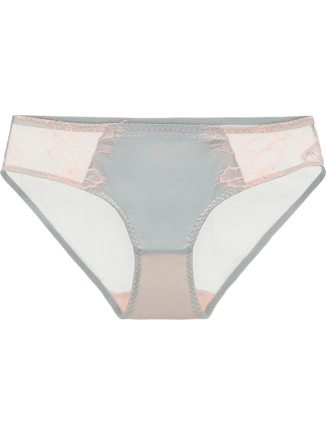 Women's lace briefs: ultra-thin, sheer, pure cotton gusset, low waist, hip-lifting, floral pattern