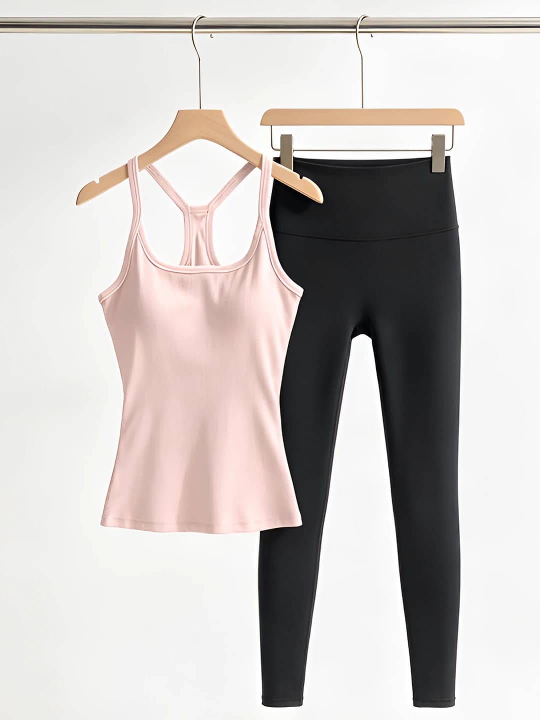 Pink (beautiful back) + Dark grey (pants)