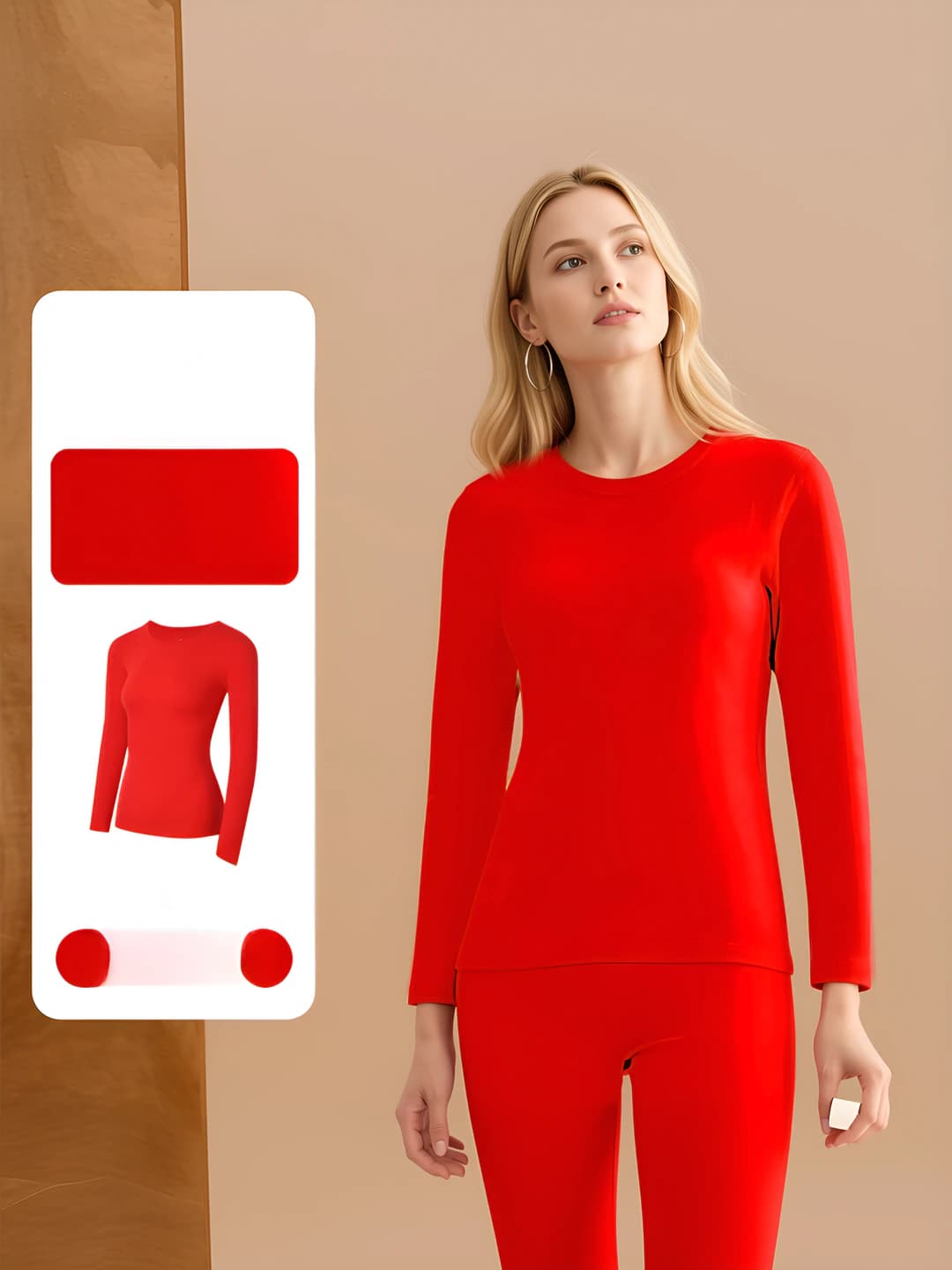 Thick set for women - Red