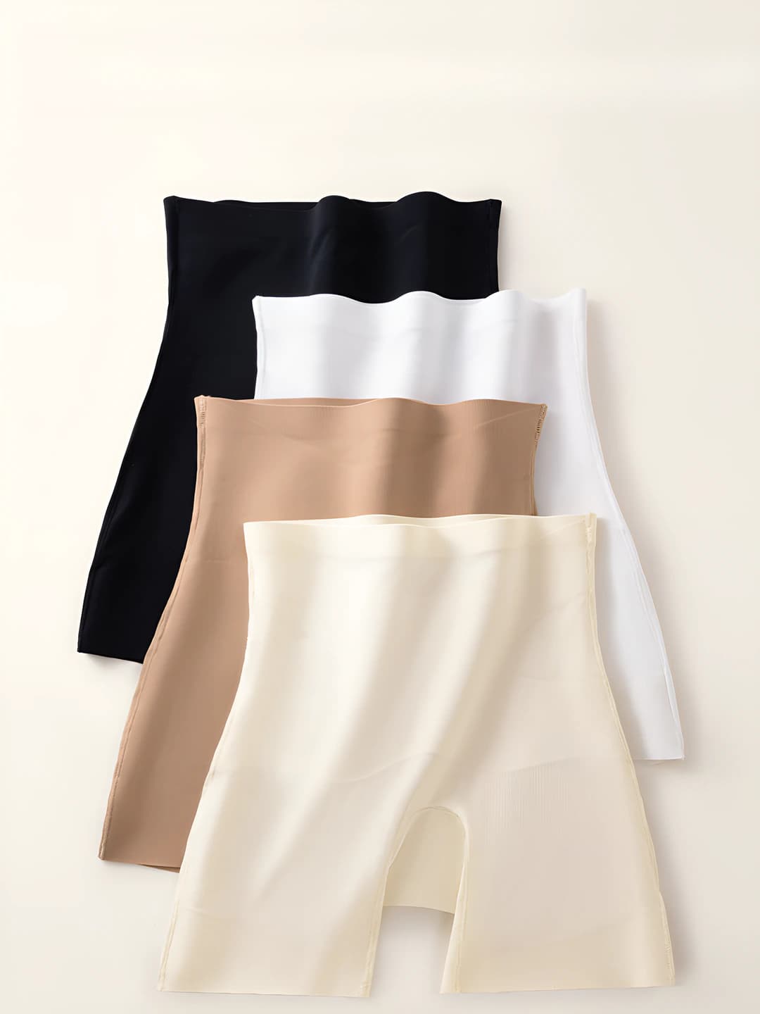 Women's shaping shorts: summer thin, ice-silk fabric, breathable, quick-dry, seamless, tummy control and hip-lifting, high waist, solid colour, all-season