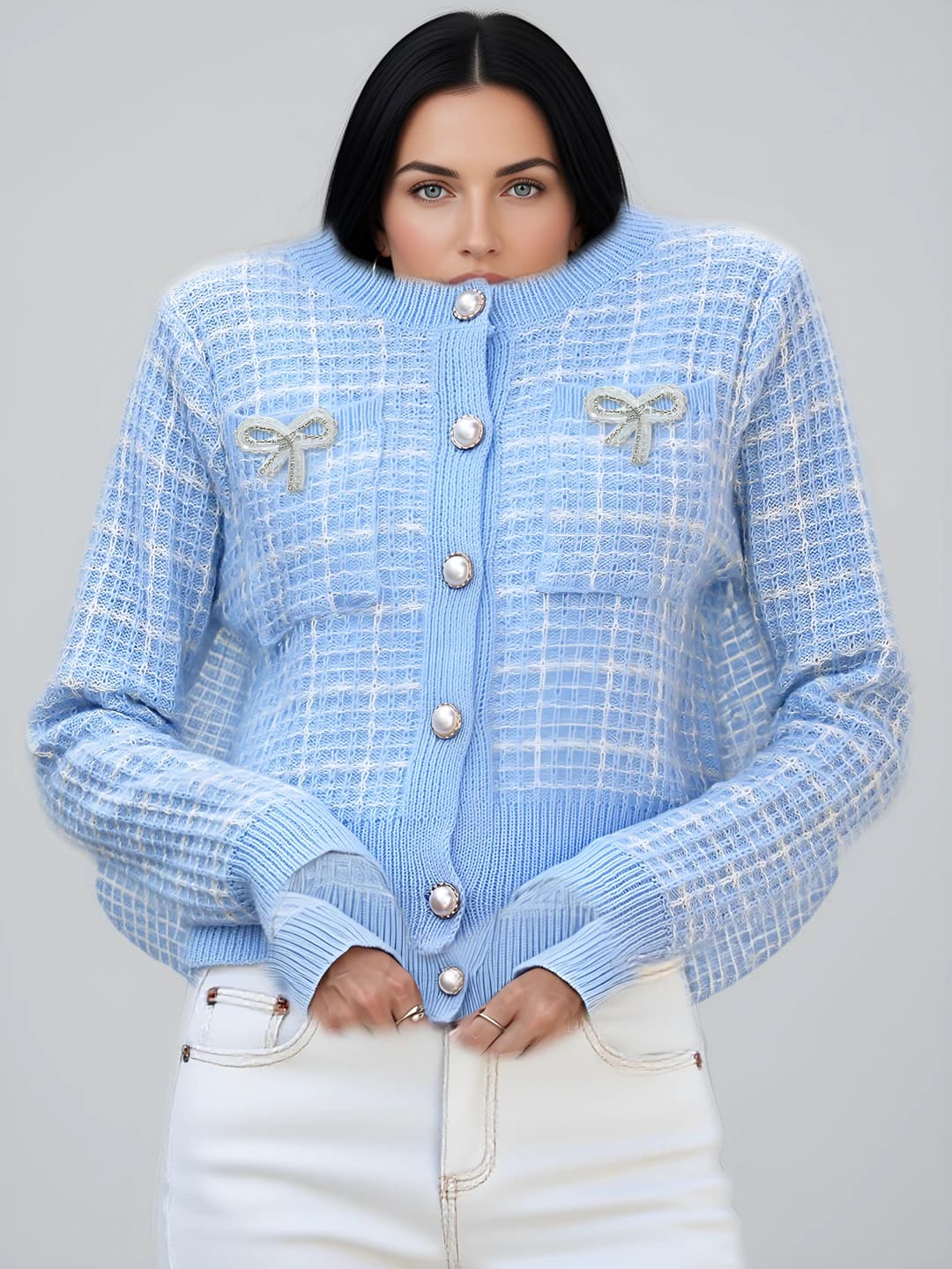 Blue (2 diamond bow)