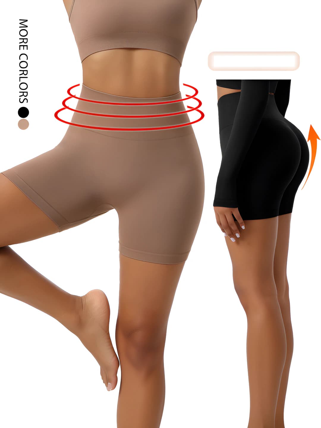 Women's shaping shorts: high waist, tummy control, hip-lifting, thin, plus size, summer, spring, autumn