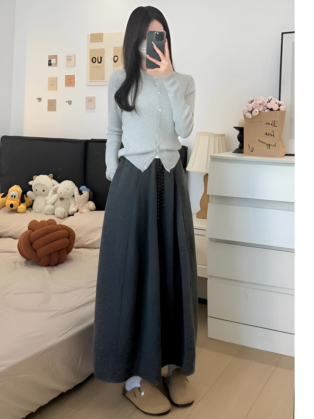 Dark grey / Rice pants / Petite