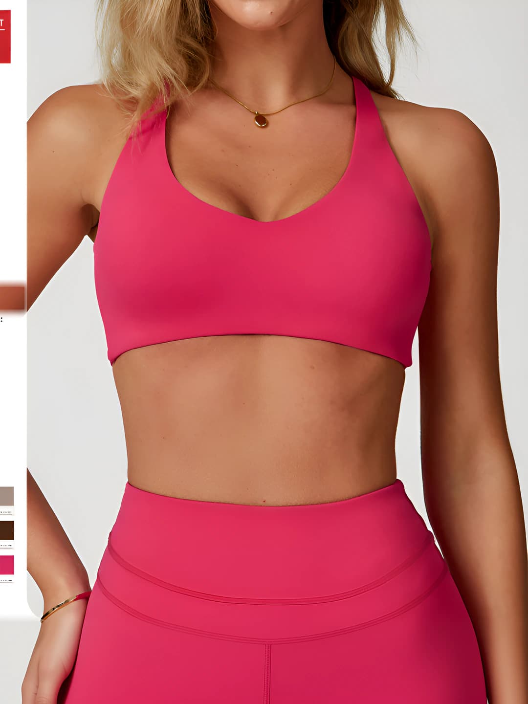 Ayollar uchun sport byustgalter, 78% naylon, 22% elastan, yumshoq mato, yoz, qish, bahor, kuz uchun