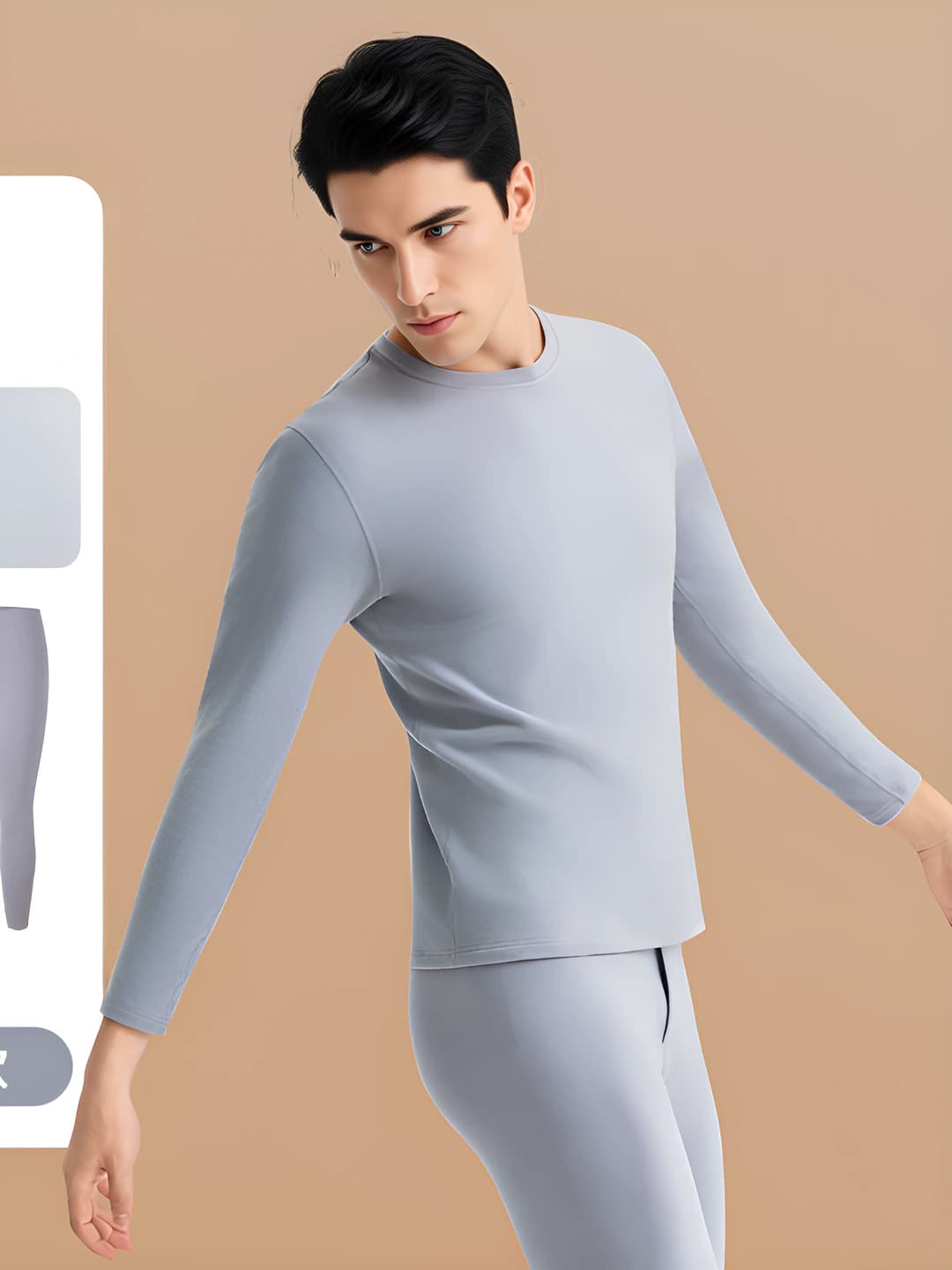 Thick set for men - Misty blue