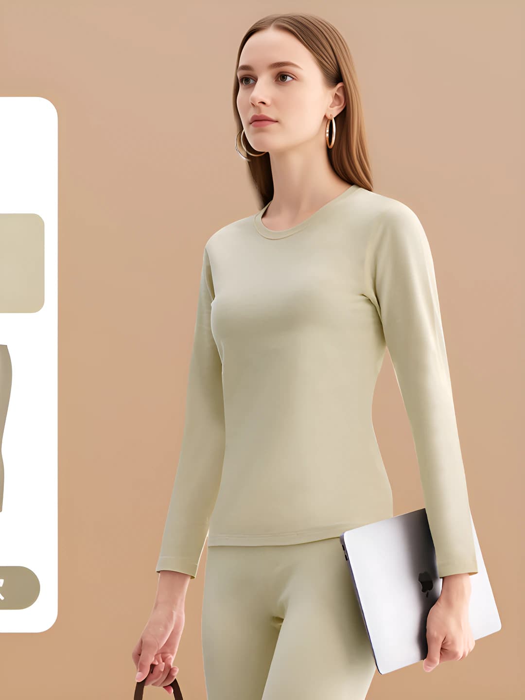 Thick set for women - Grass green