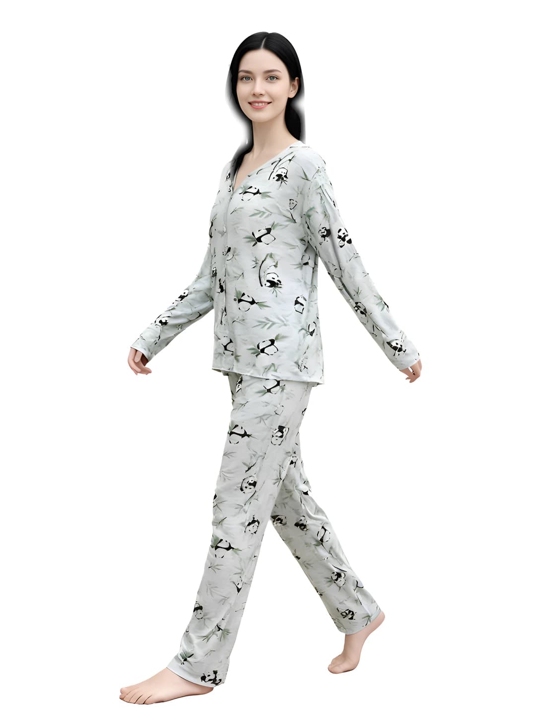 Elastic cotton panda set