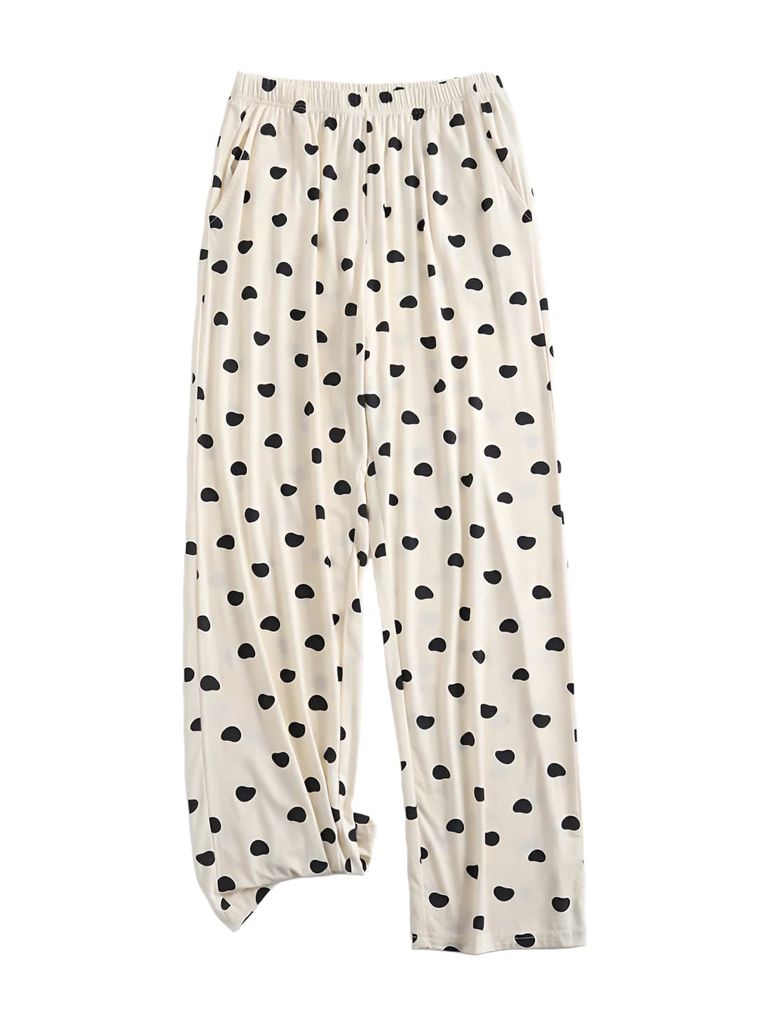 Modal polka dot pants