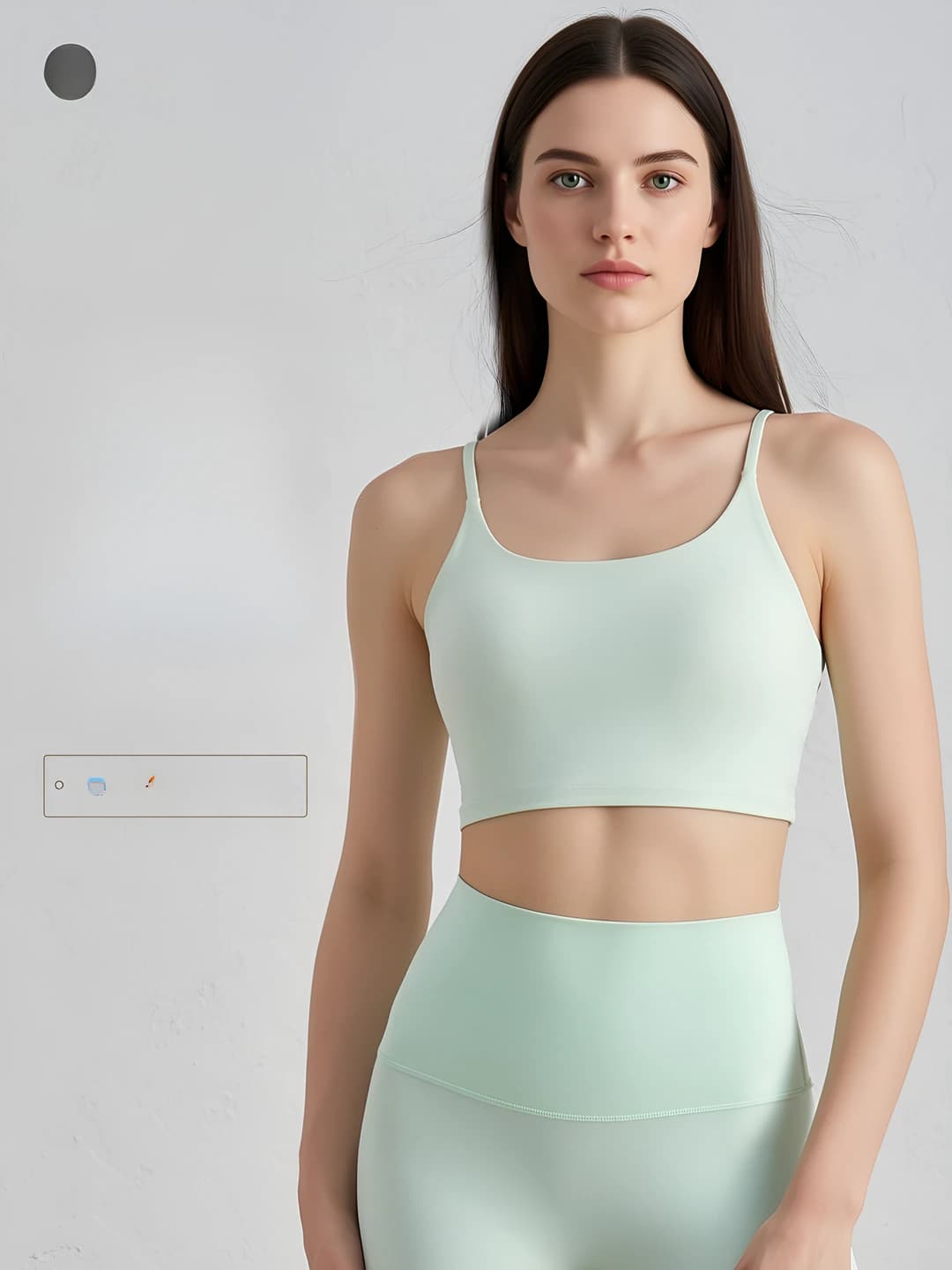 Женские спортивные топы: летний, тонкий, нейлон, тонкие бретели, закрытая спина, защита и сборка, спортивный бюстгальтер