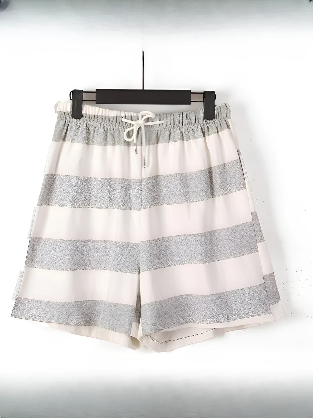 4075 drawstring, grey stripes