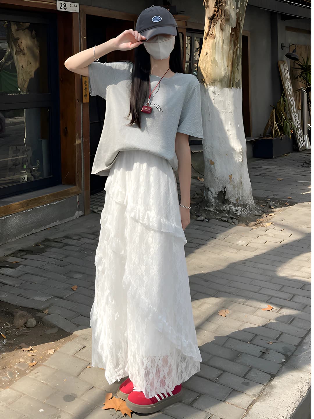 White - Petite - Asymmetric