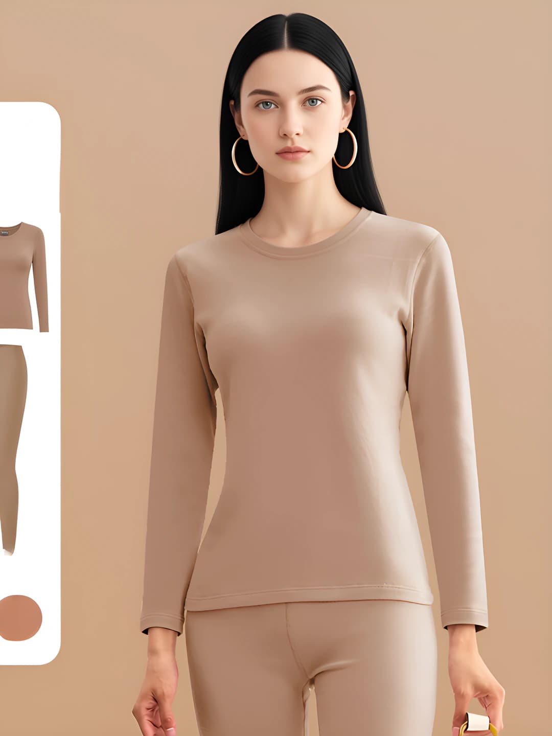 Thick set for women - Cocoa