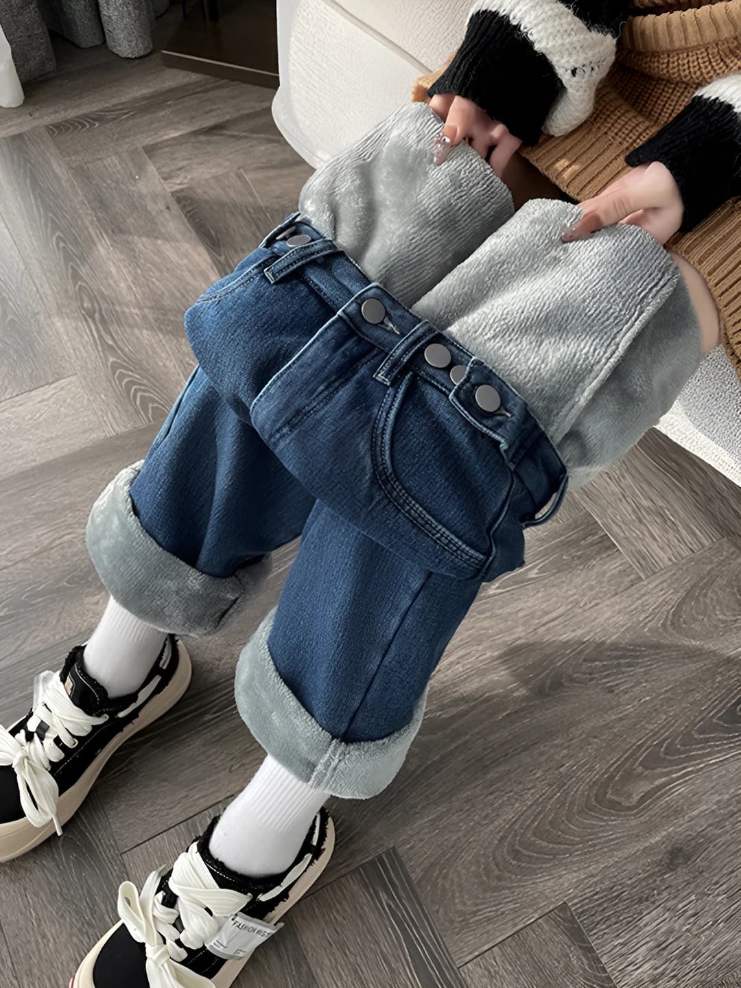 Retro blue (plus velvet)