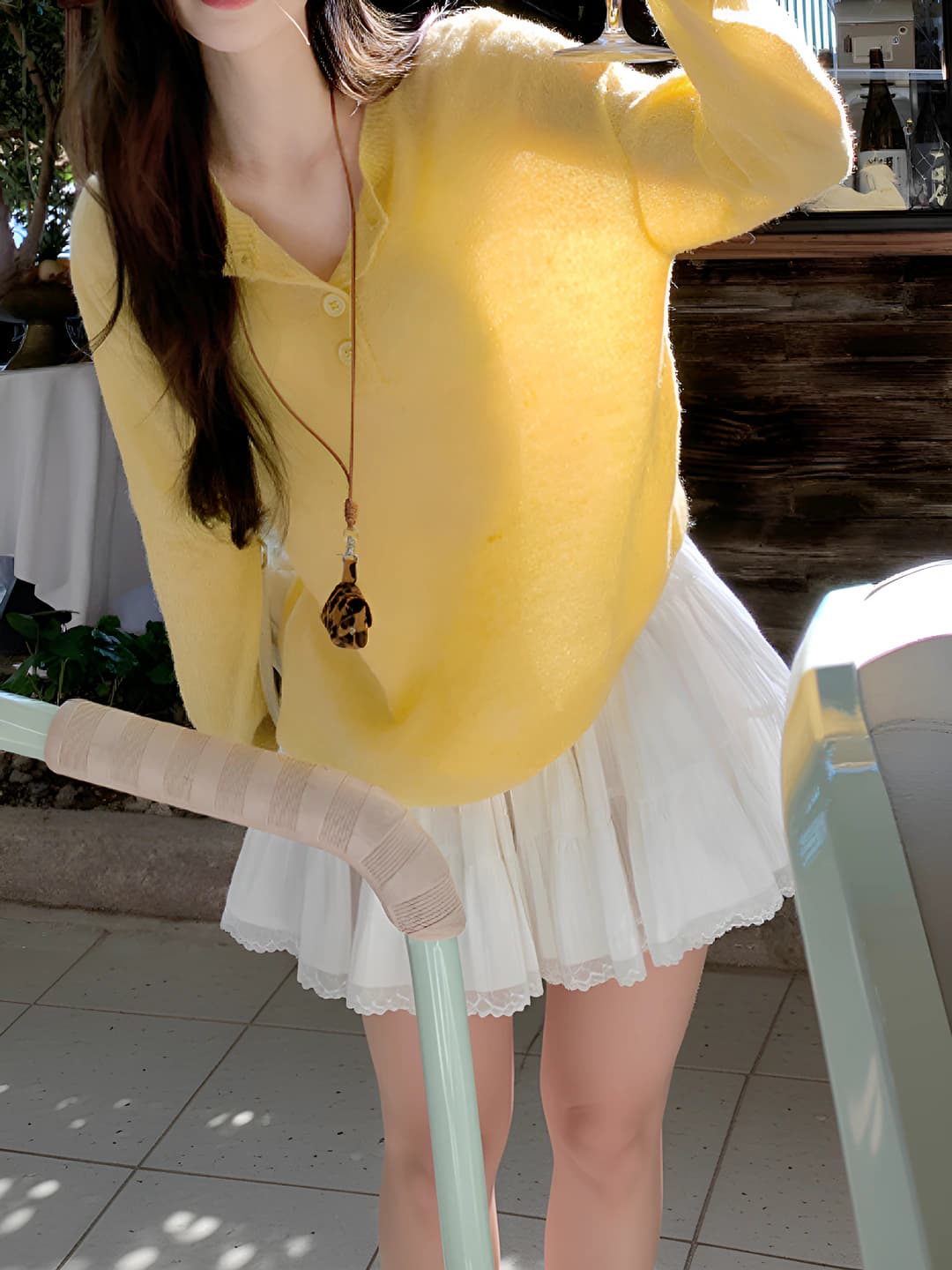 Women's thin long sleeve knit top 2026 spring-summer, loose fit, crew neck, wool blend, pastel colors