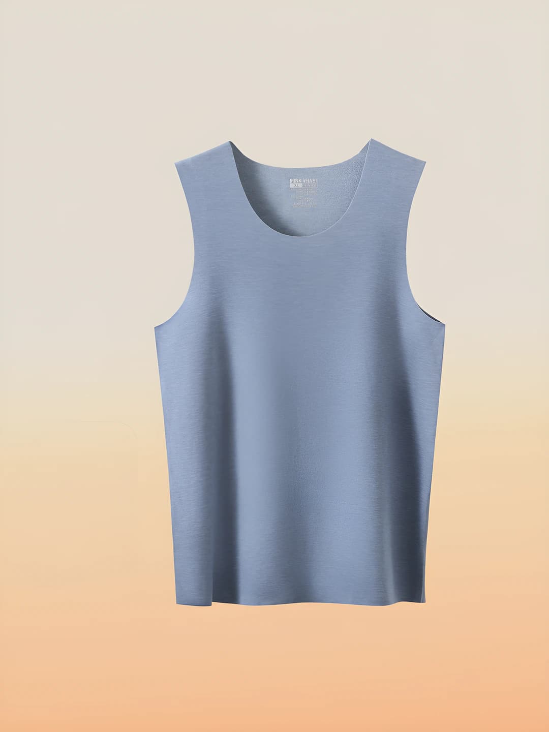 Небесно-синий - Мужской бесшовный жилет