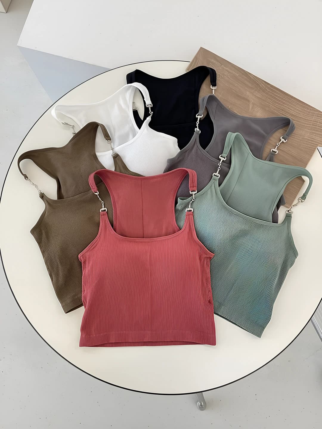 Women's thin tank top, crew neck, casual style, 70-80% nylon, summer, spring, autumn