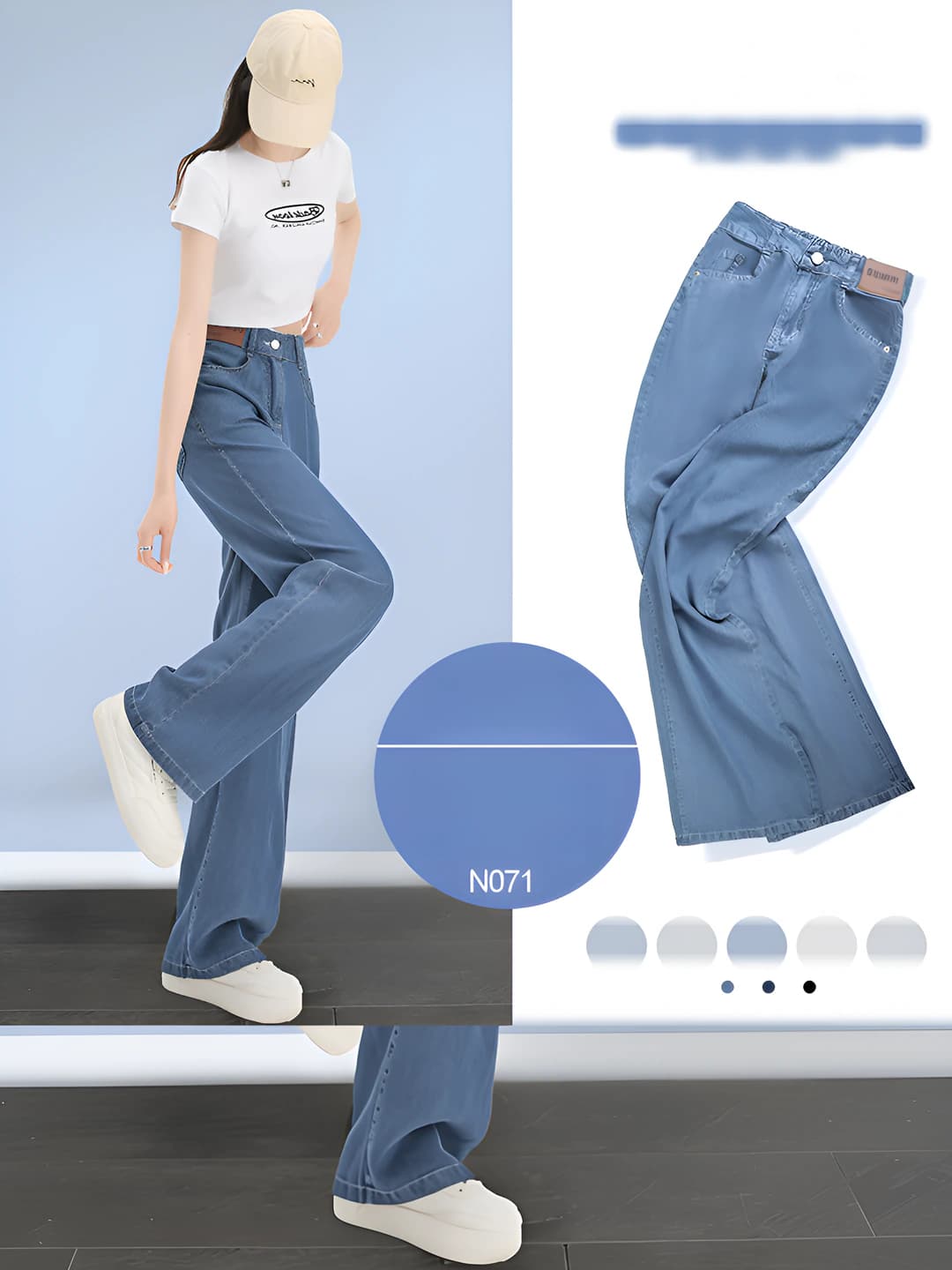Single button, waist label, tall, dark retro