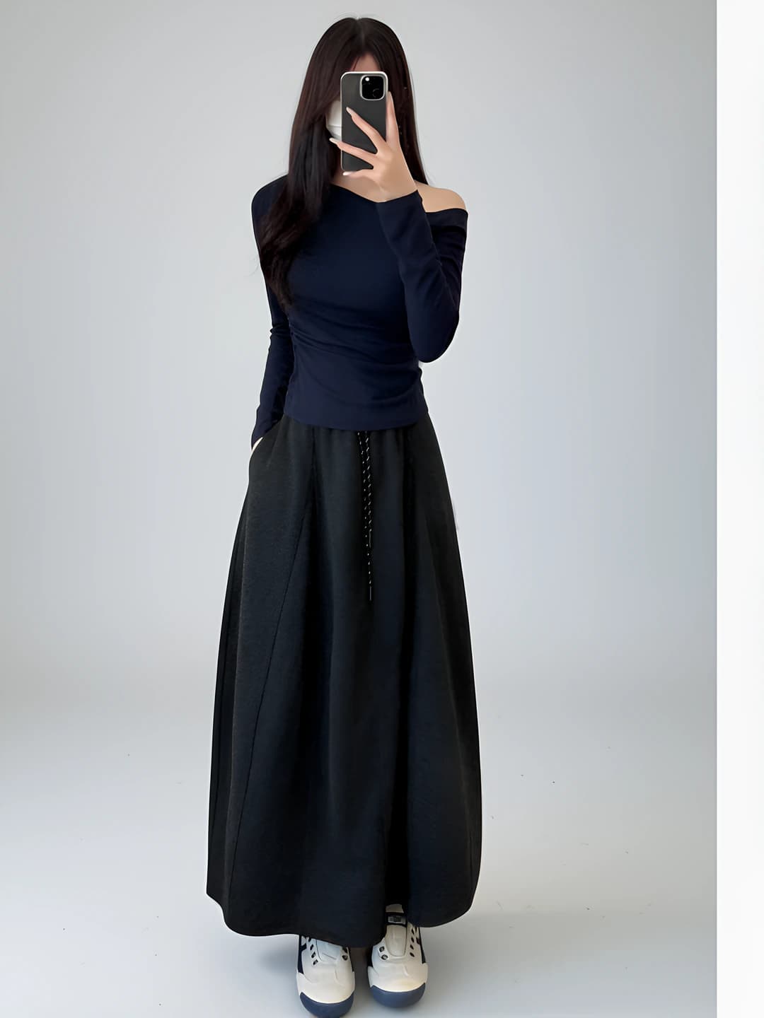 Black / Rice pants / Petite