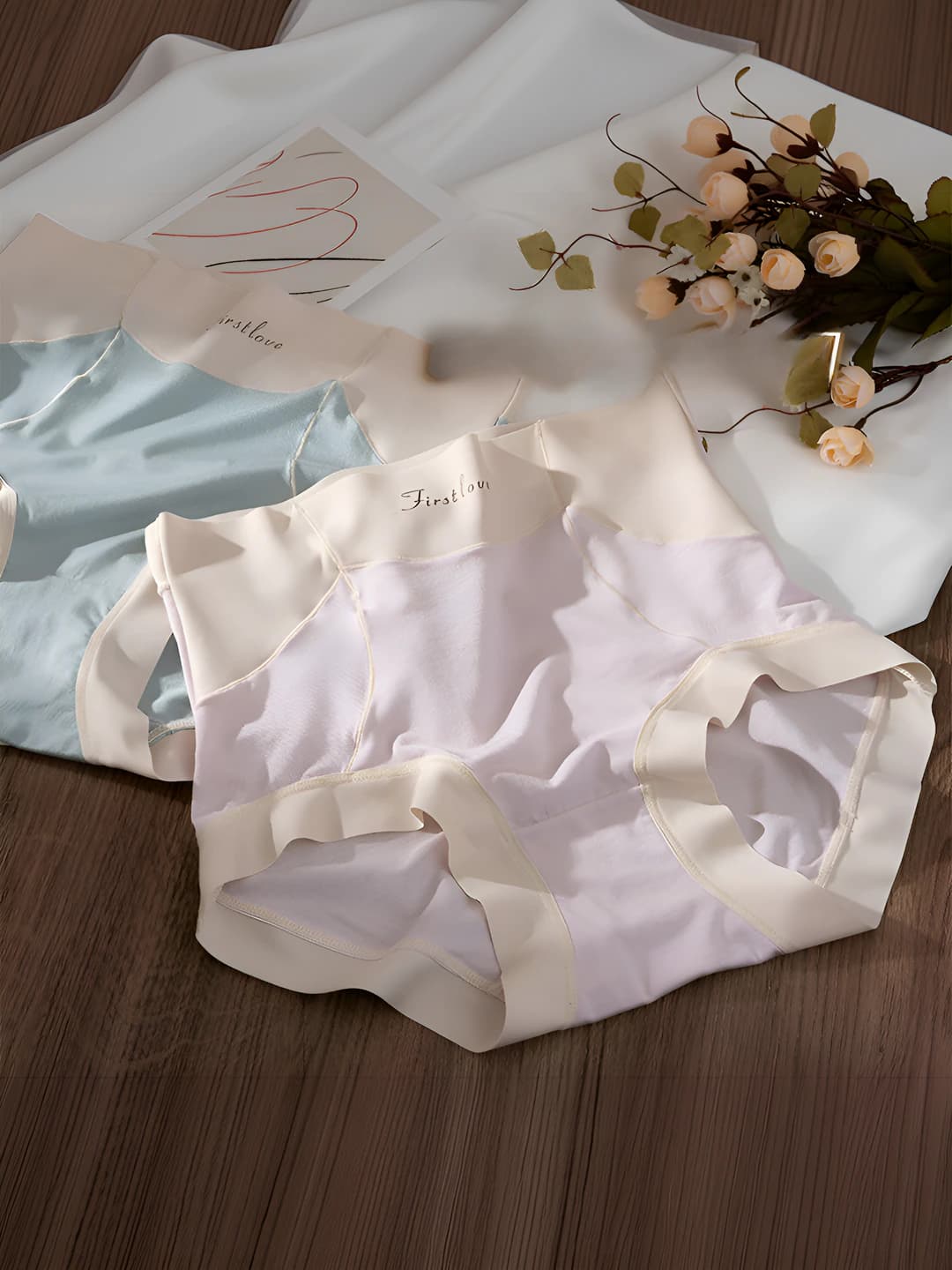 Women's shapewear briefs: high waist, breathable, tummy control and hip-lifting, printed, all-season, modal fabric