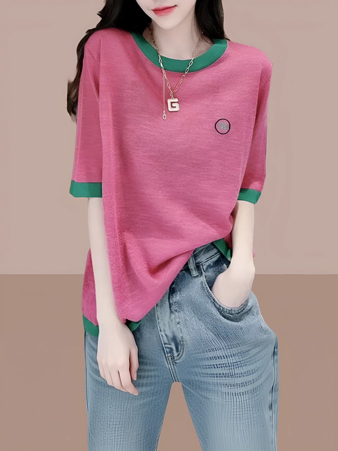 0.5" thin strap, pink, 1 pc