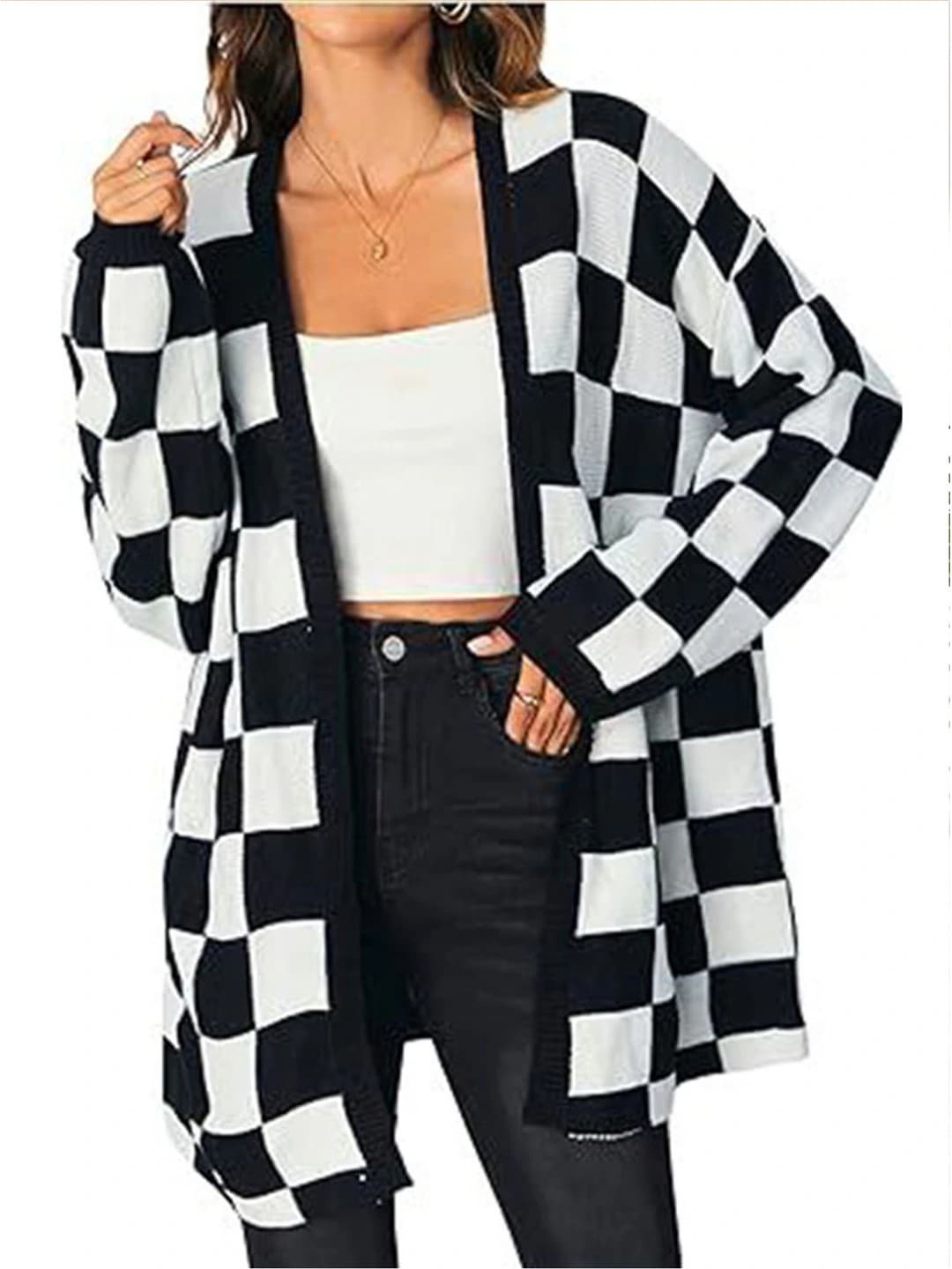 Black & white plaid