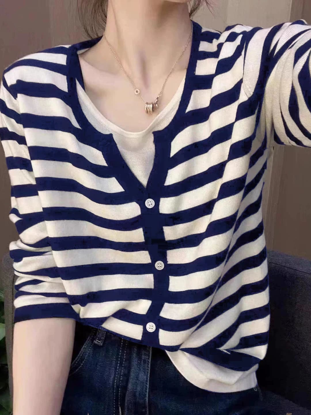 Blue striped