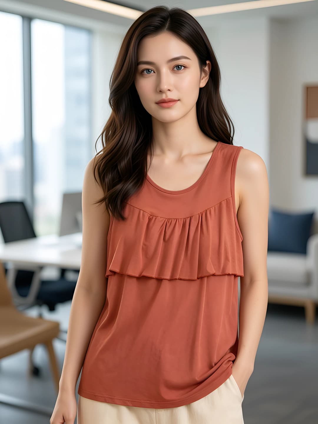Brick red