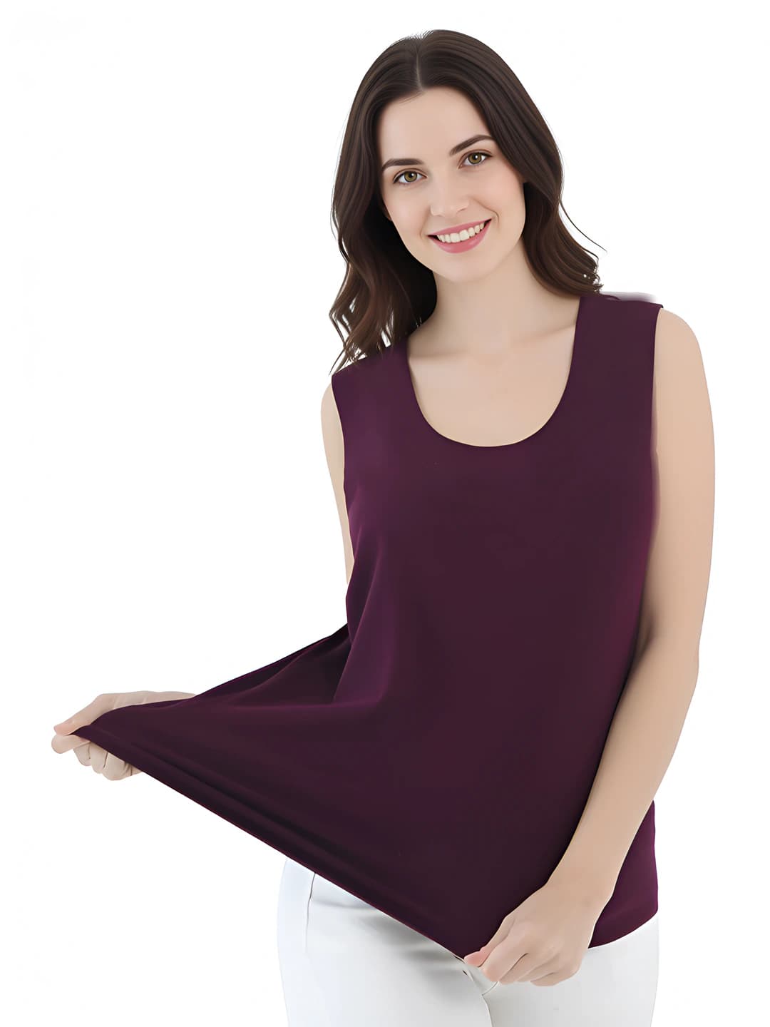 Crew neck, purple