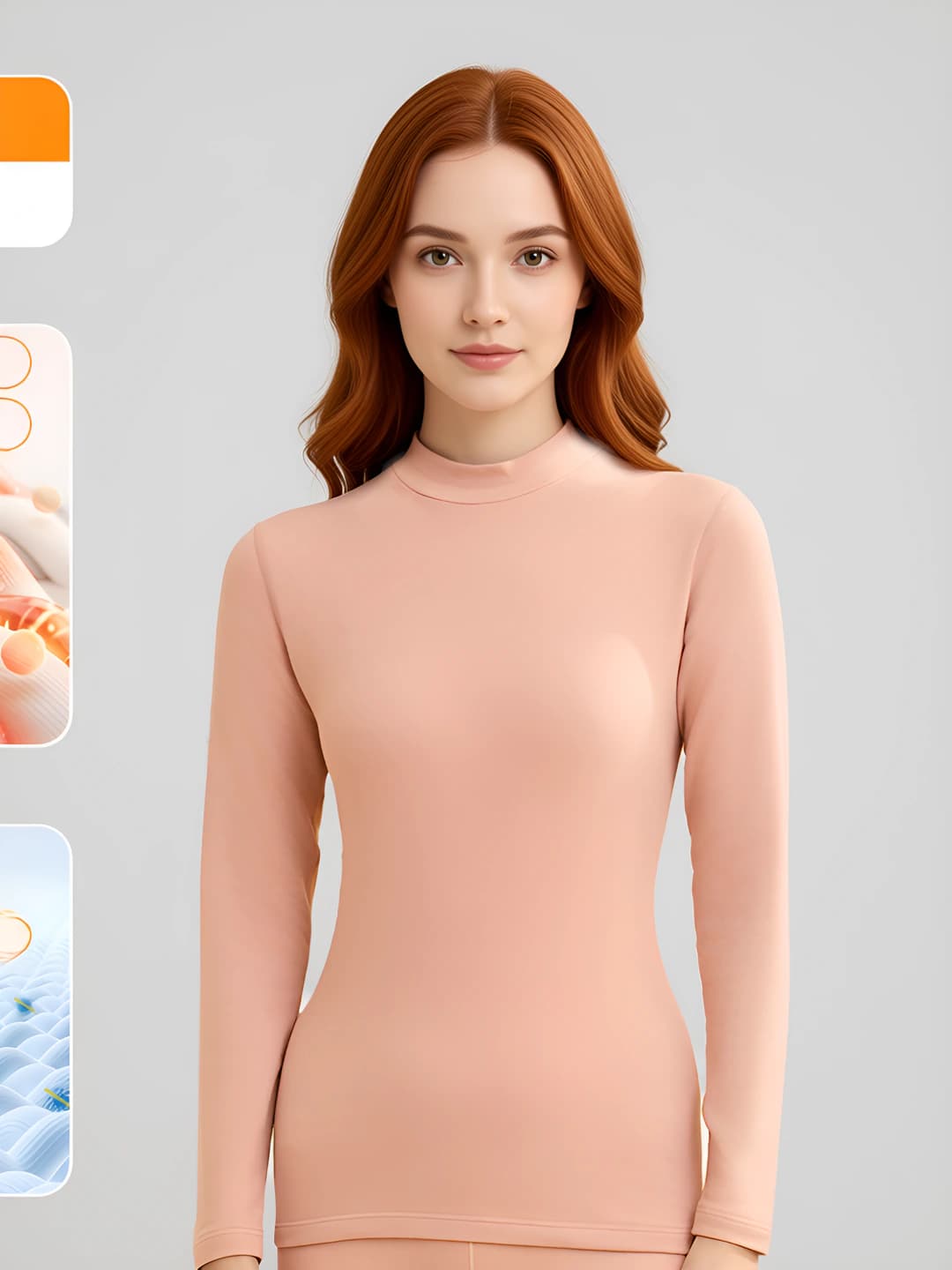 Mid neck top - Pastel pink