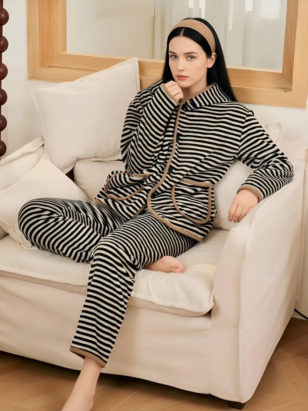 С капюшоном, пижама