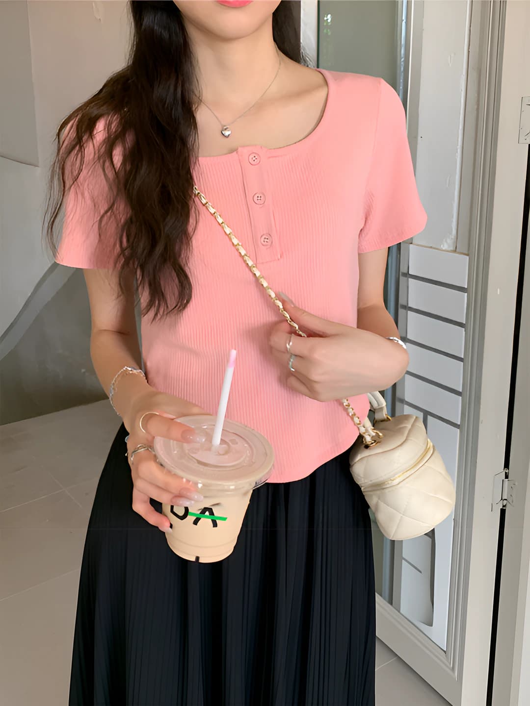 0.5" thin strap, pink, 1 pc