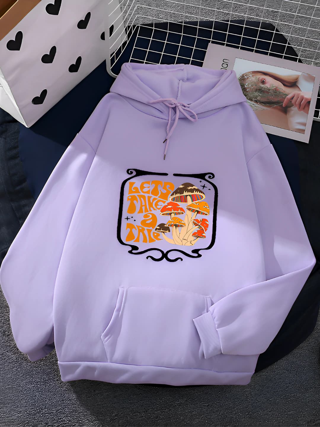 Purple floral + Light pink floral
