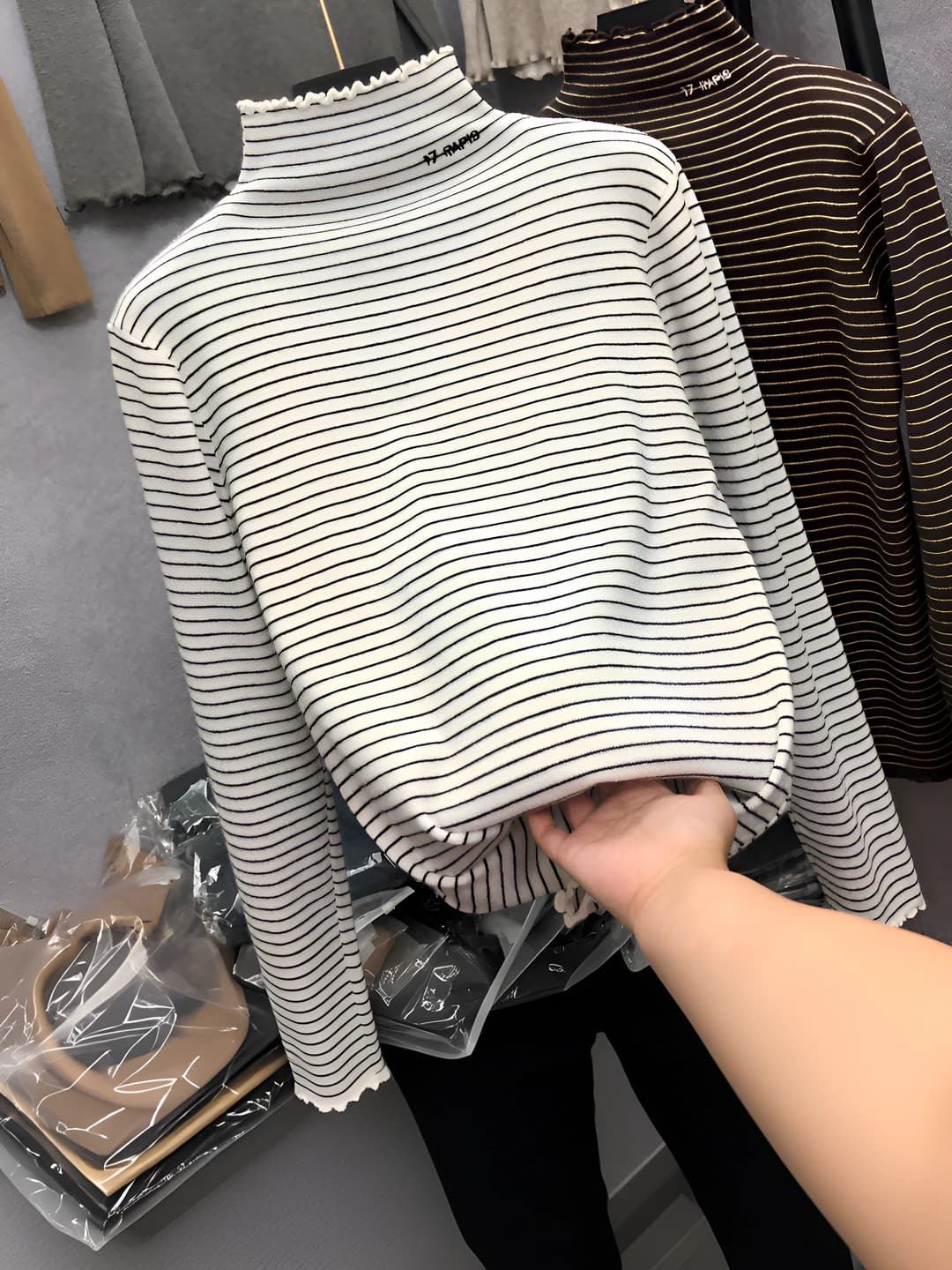 White striped