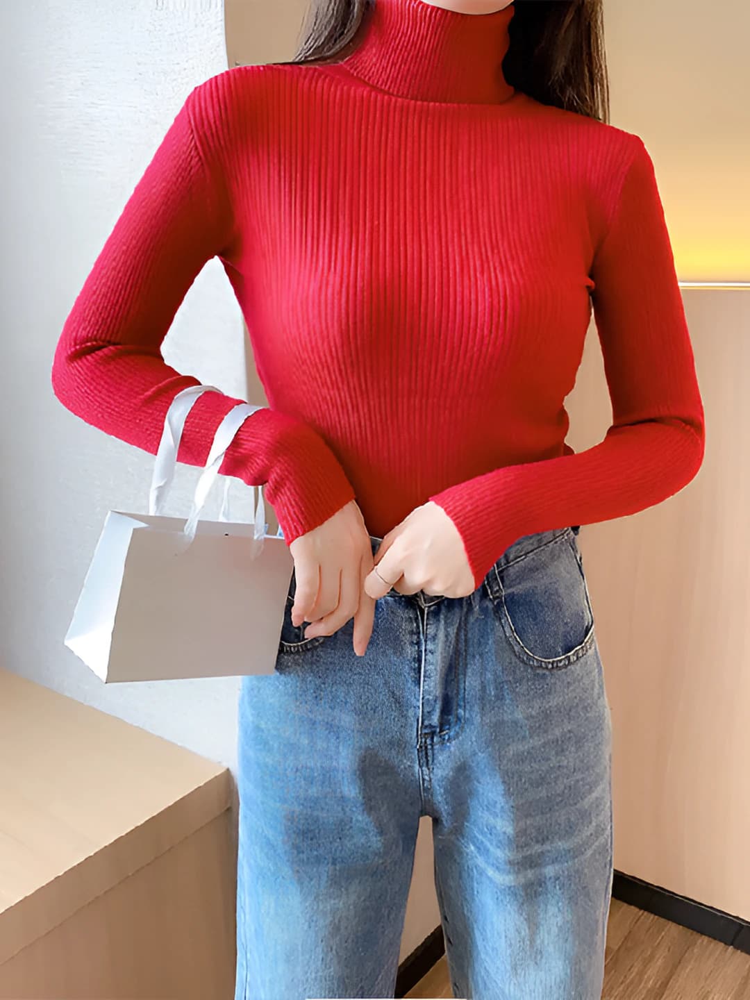 Bright red