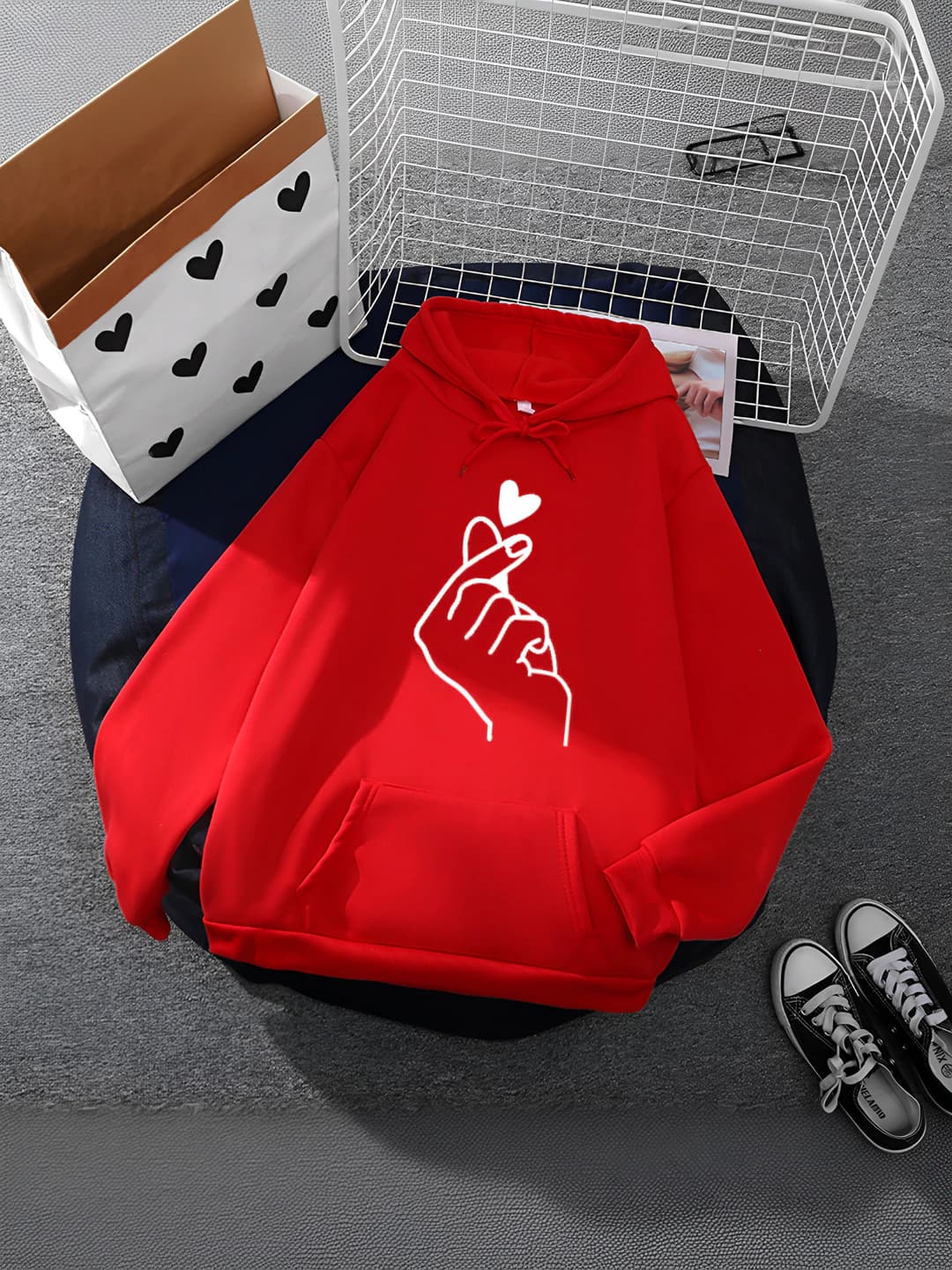 Heart red single