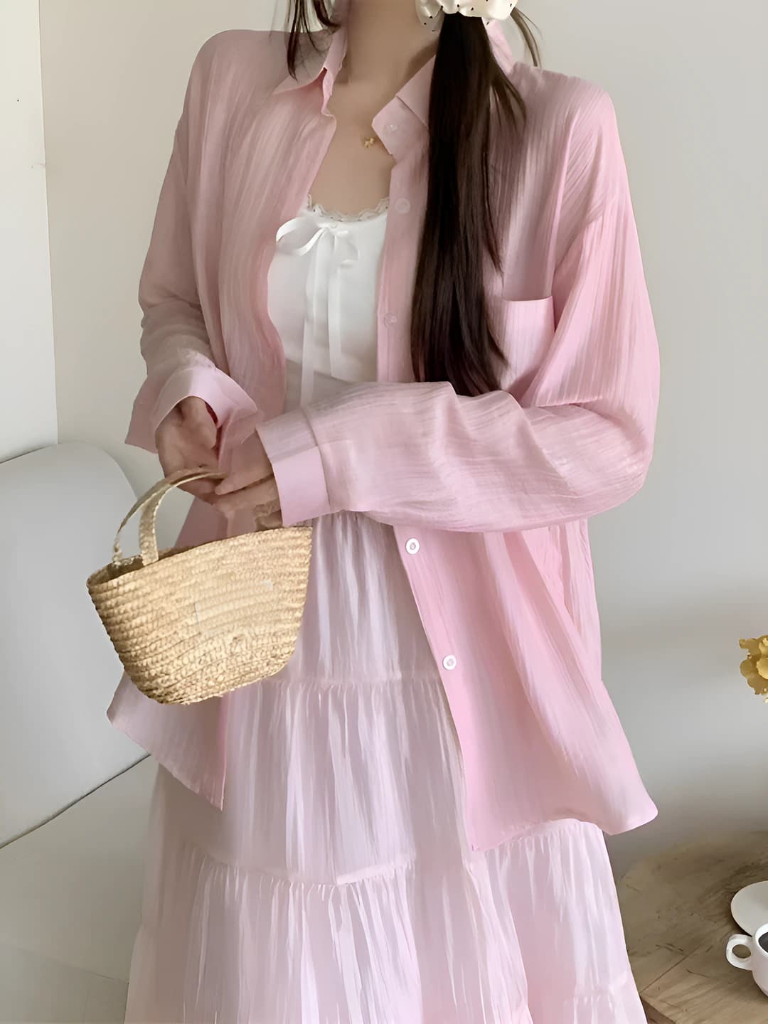 0.5" thin strap, pink, 1 pc