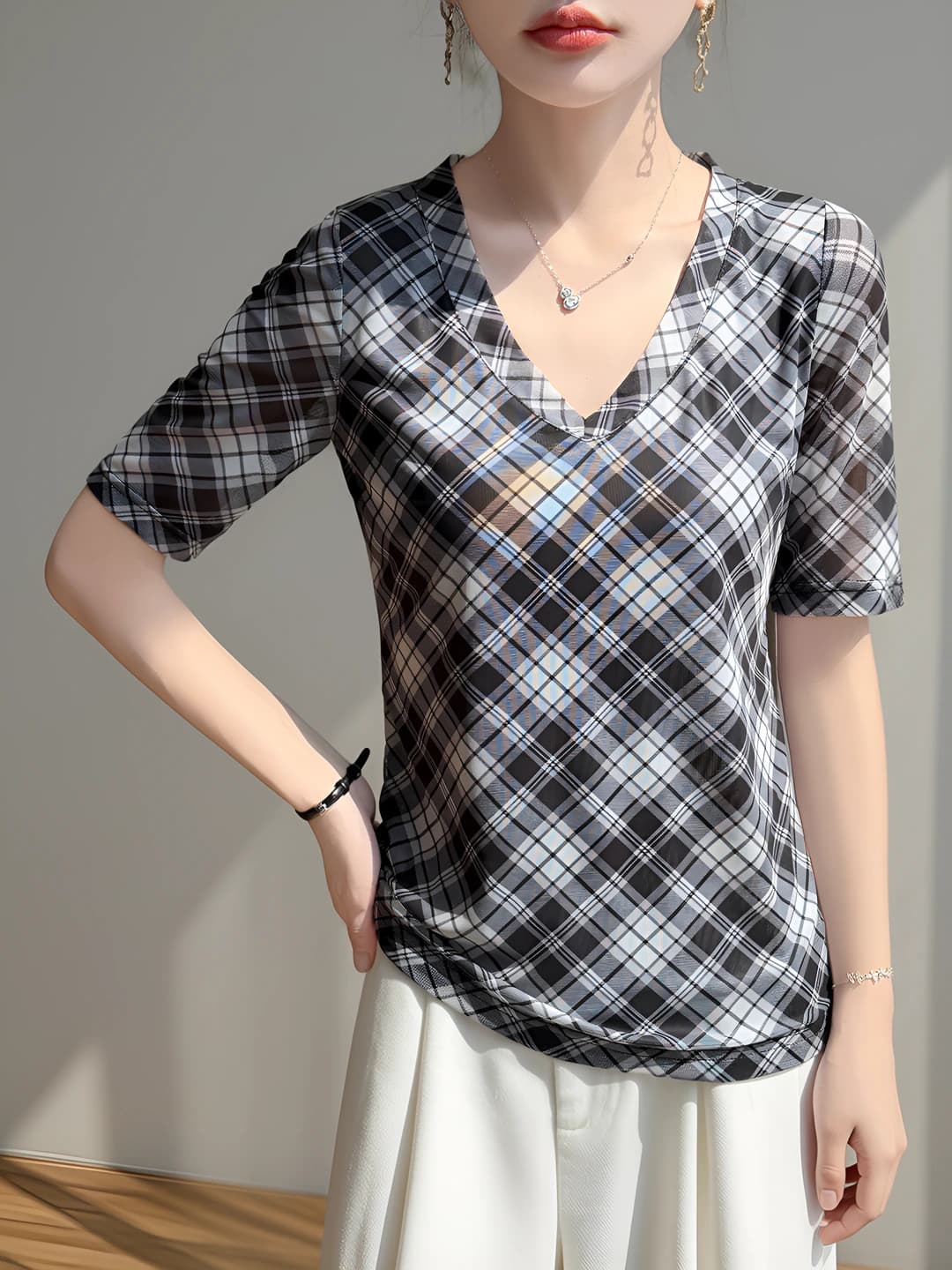 Black plaid